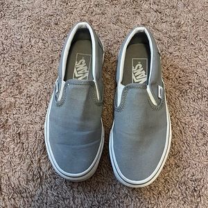 Gray slip on vans!